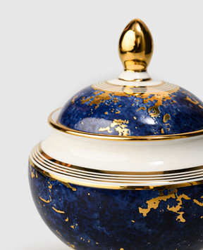 Stefano Ricci Blue porcelain sugar bowl with lid OCZ001LAPIS2