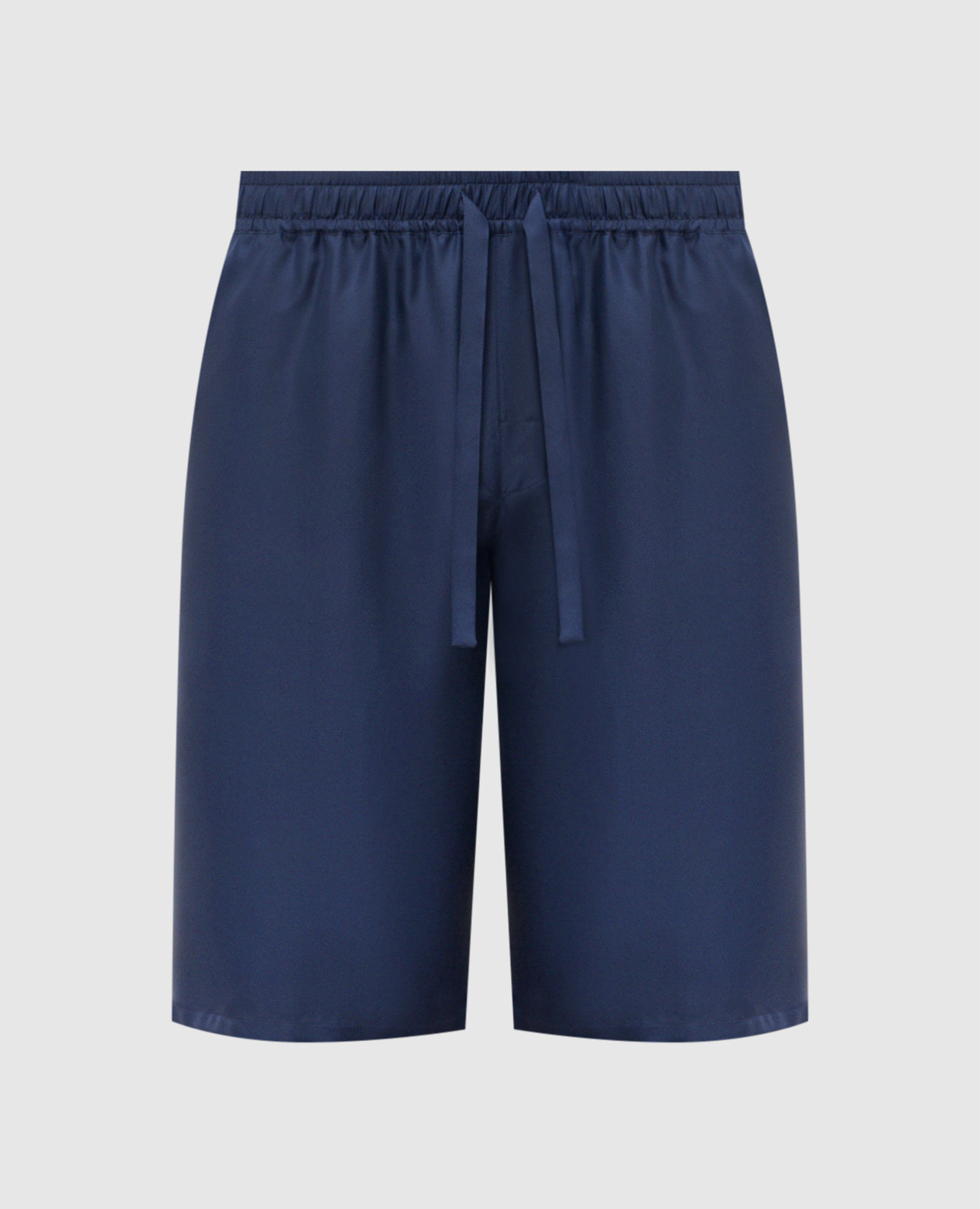

Blue silk shorts with monogram logo Dolce&Gabbana
