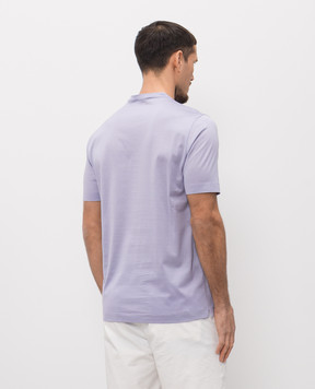 Canali Purple cotton T-shirt MJ00002T0922