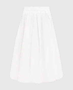 Max Mara Weekend White skirt WKINUVOLE with drape WKINUVOLE