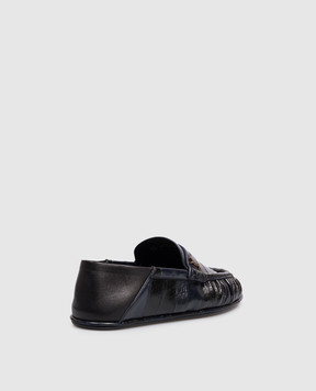 Saint Laurent Cassandre leather loafers A00415EABM0