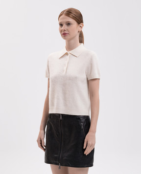 Simkhai Ivy ivory wool and cashmere polo 5262193K