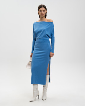 Simkhai Blue dress with wool 5251015K