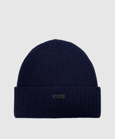 Blue cashmere hat
