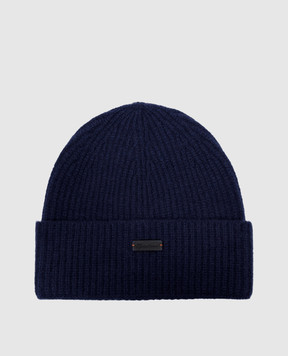 Santoni Blue cashmere hat AMCPC0027XXACAZ