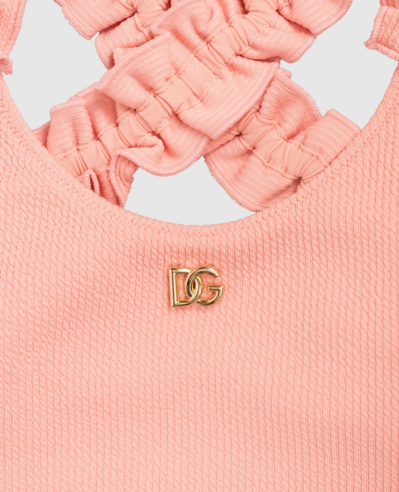 Children's pink swimsuit with ruffles Dolce&Gabbana 3