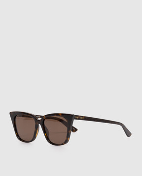 Alexander McQueen Brown sunglasses with logo print 861667J0749