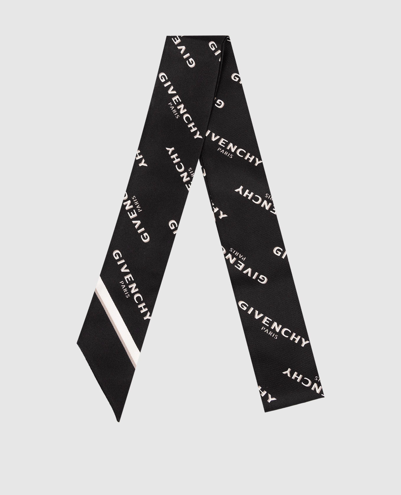 

Black Shadow Silk Twill Ribbon with Logo Givenchy