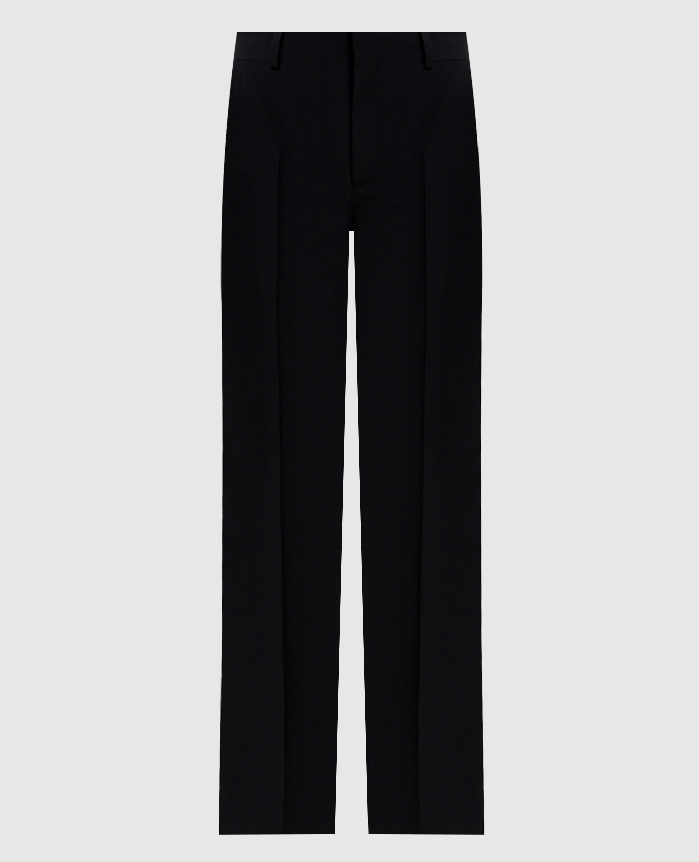 Black wool pants