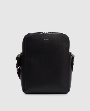 Bally Capitol black leather bag with logo print MAC06GVT710