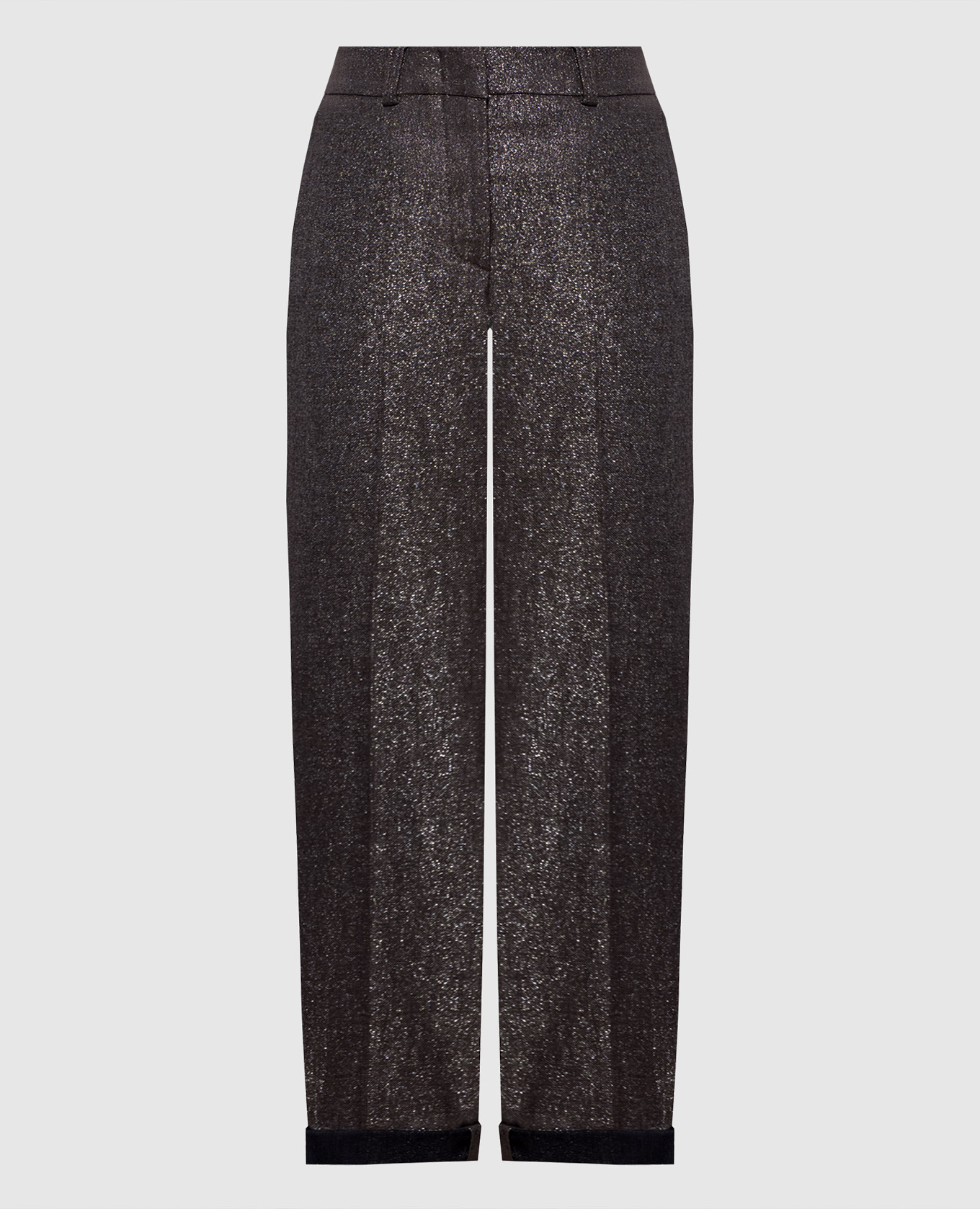 Gray pants with lurex