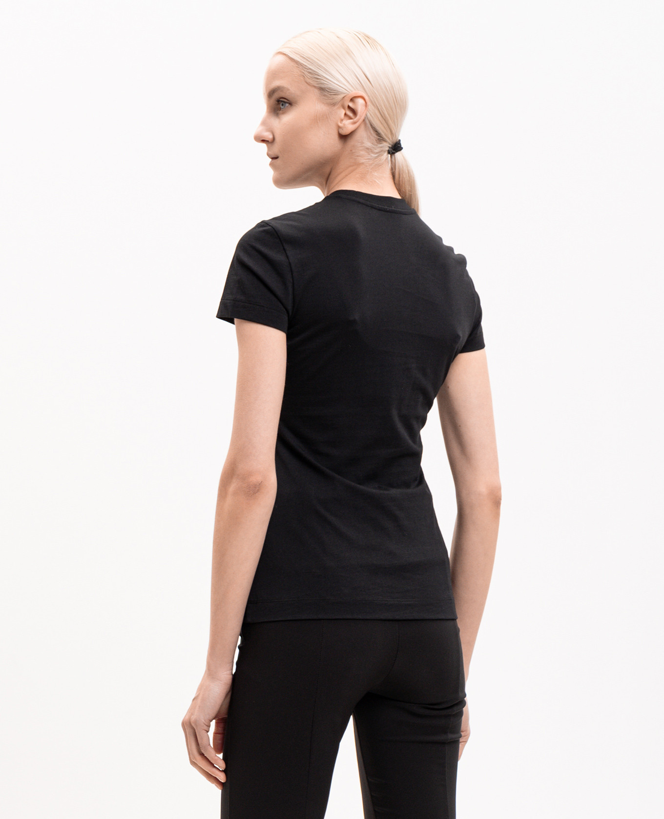 

Black Double Eagle T-shirt with Swarovski crystals Off-White