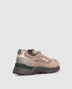 AUTRY Beige Hyperway combination sneakers HYLMCI07