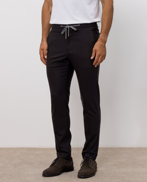 Marco Pescarolo Dark gray wool and cashmere pants CARACCIOLO5429