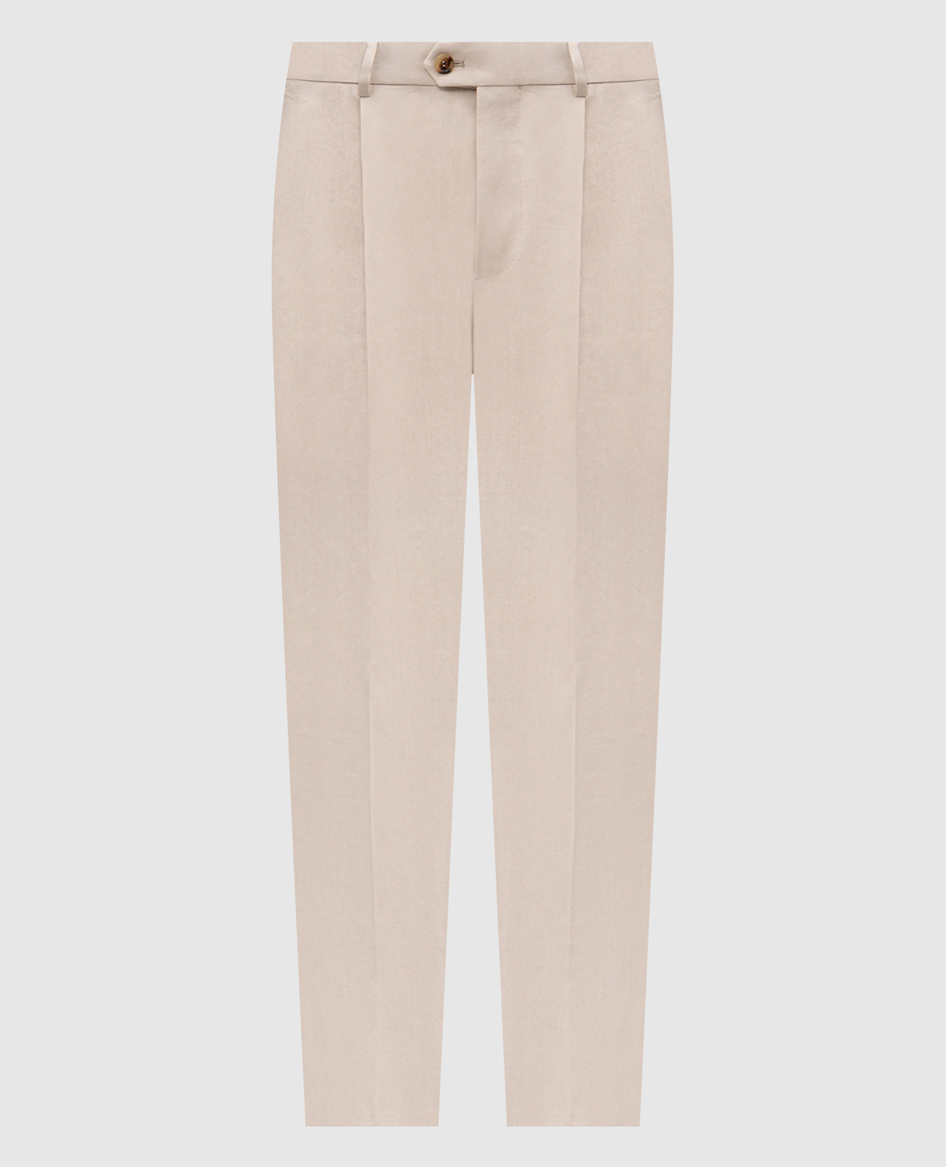 

Beige linen and wool pants Brunello Cucinelli