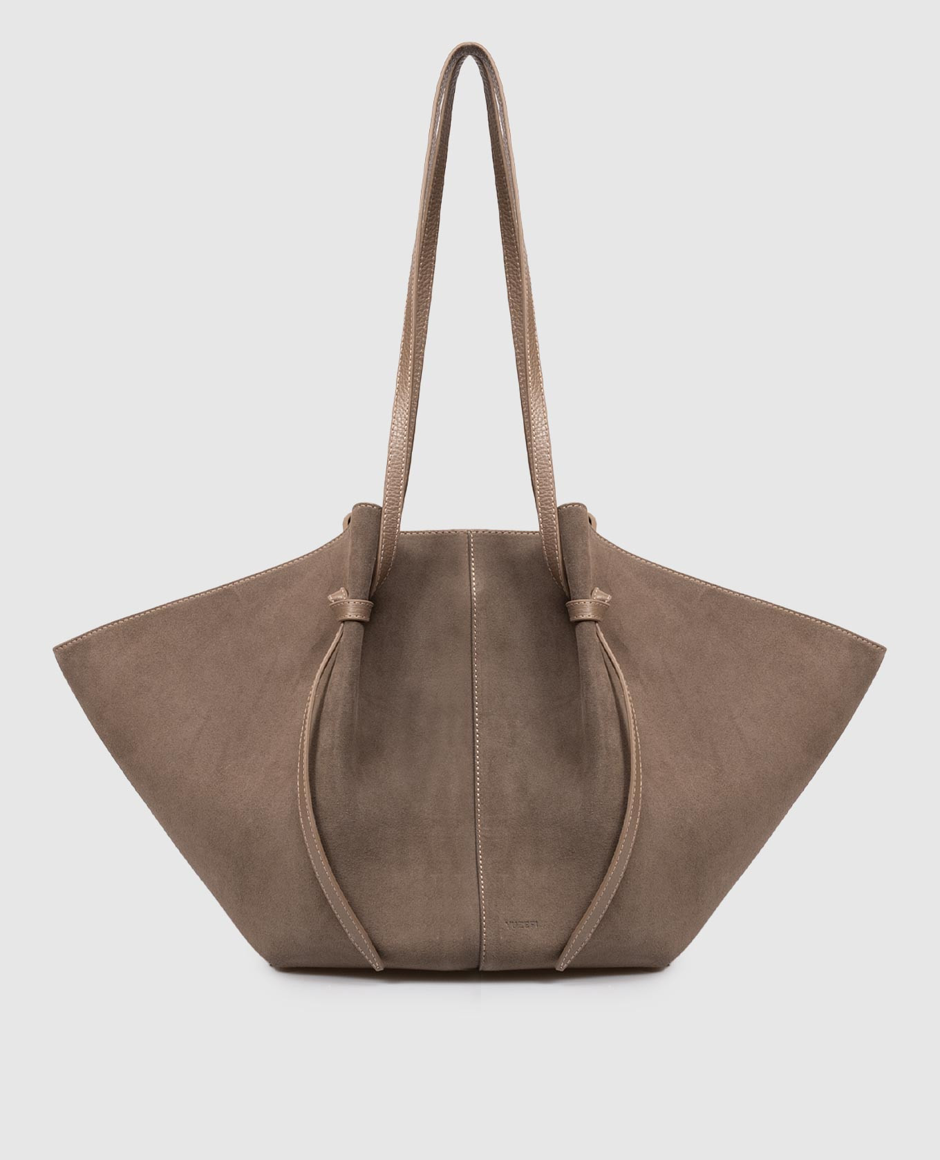 

Beige suede tote bag MOCHI YUZEFI