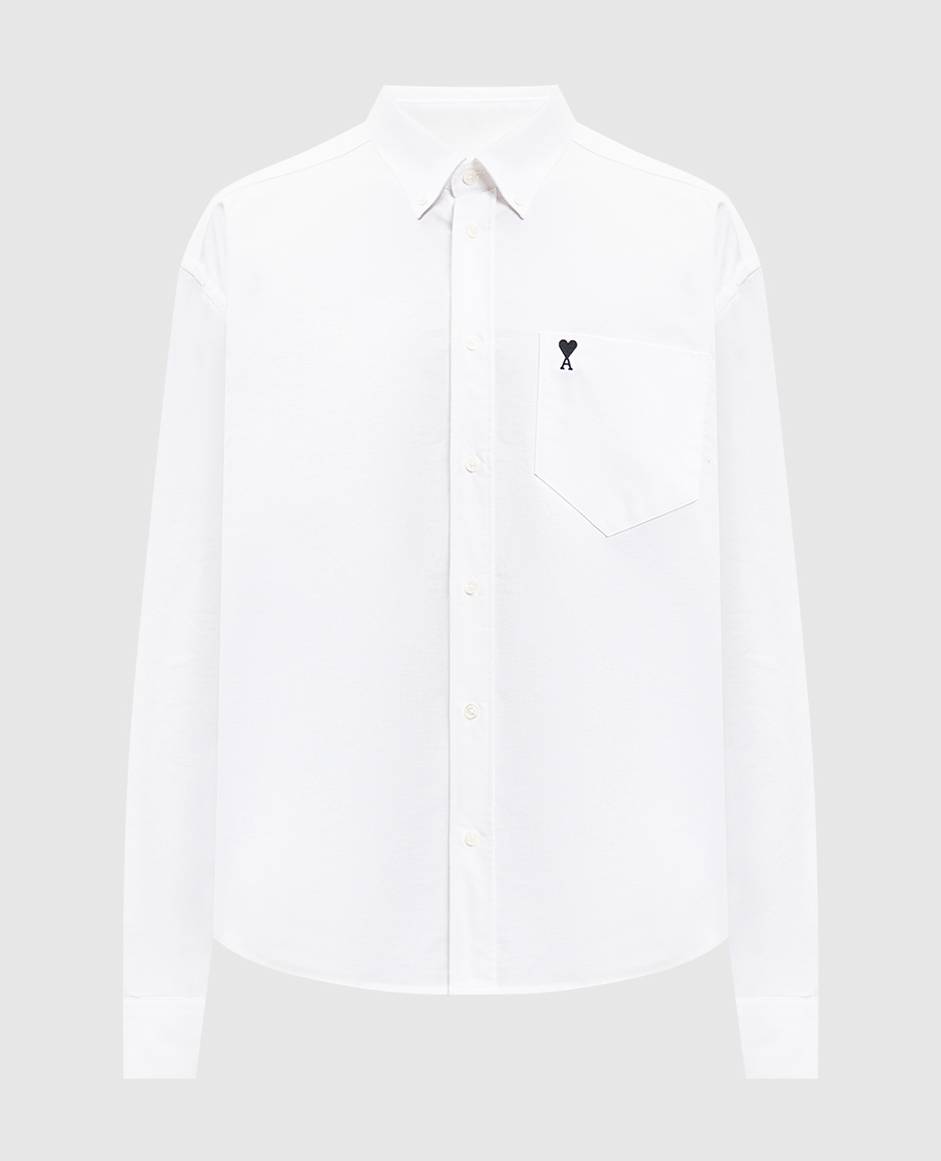 

White shirt with embroidered emblem Ami Paris