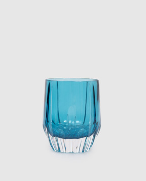 La Reine Set of blue crystal glasses DIAMOND 6 pcs DOFDIAMOND