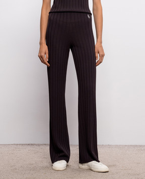 Sporty & Rich Brown ribbed pants PA049711302BR29
