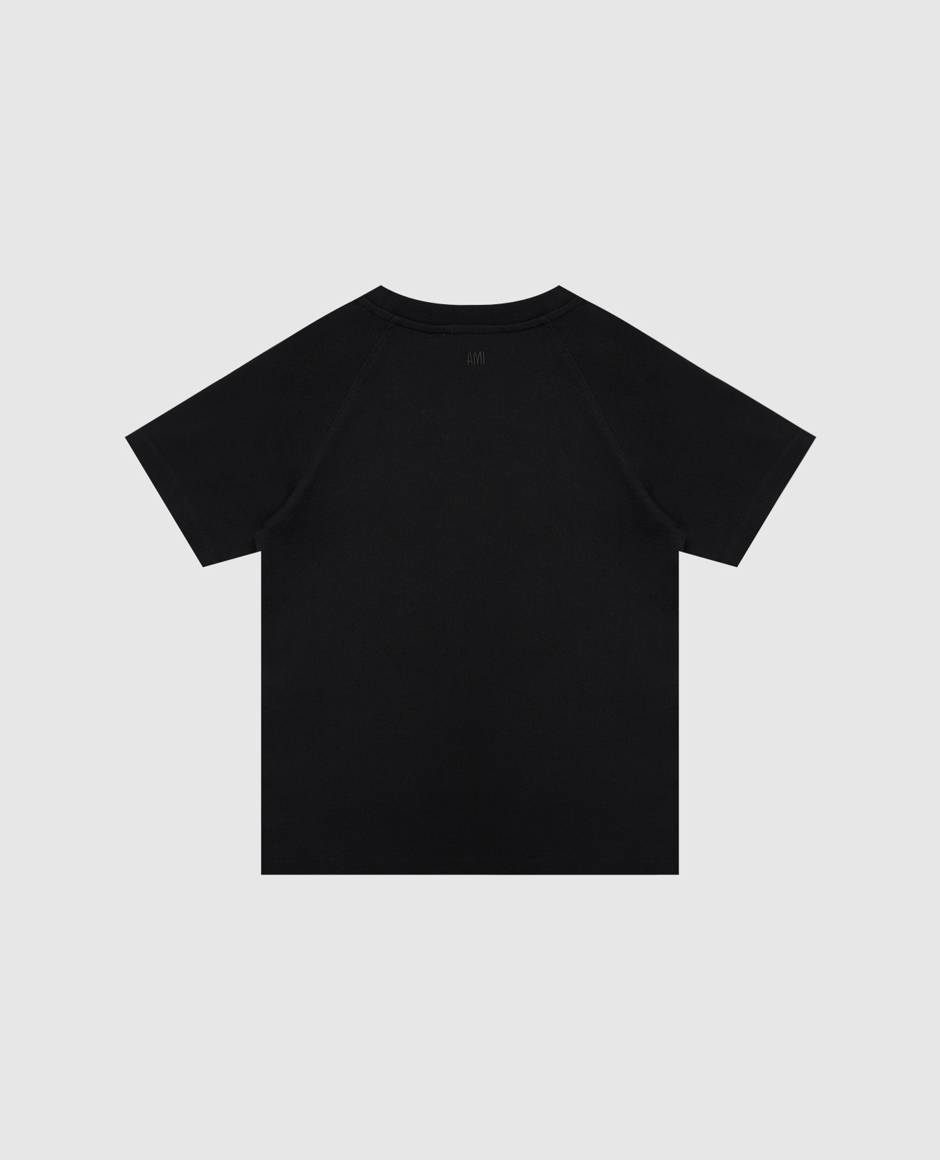 Children's black T-shirt with emblem Ami Paris 2