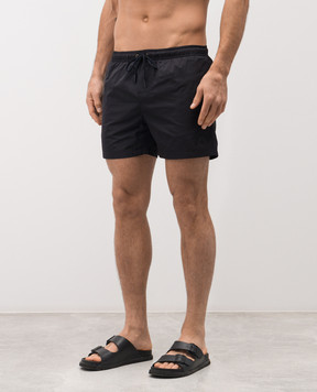 Peserico Blue swim shorts with embroidered logo R17001C0RCC808