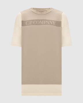 C.P. Company Beige T-shirt with print MTS275A005431P