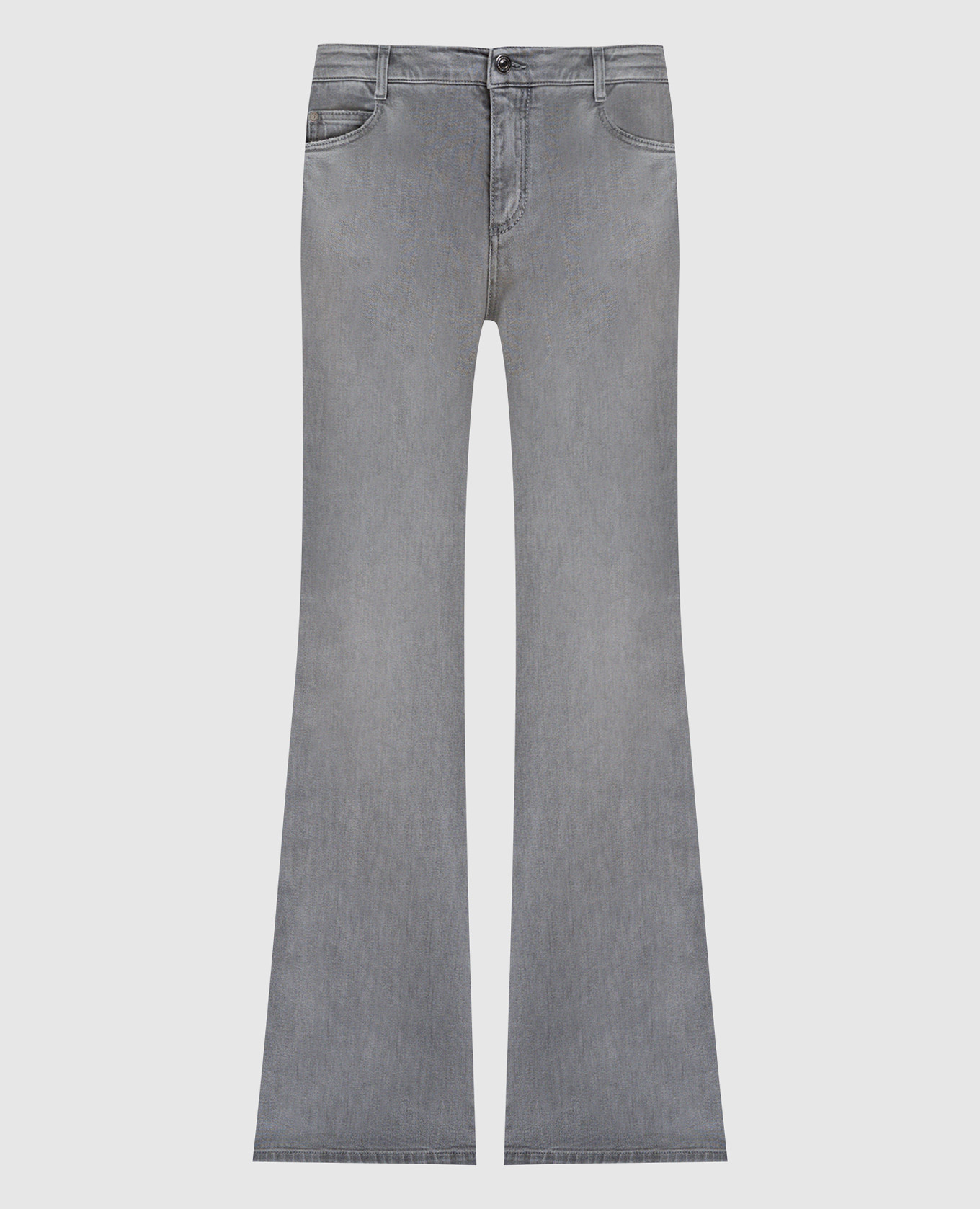 

Grey flared jeans with a worn effect Ermanno Scervino