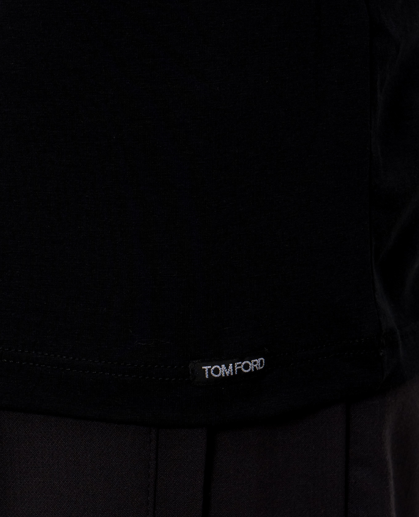 Black cotton t-shirt Tom Ford 4