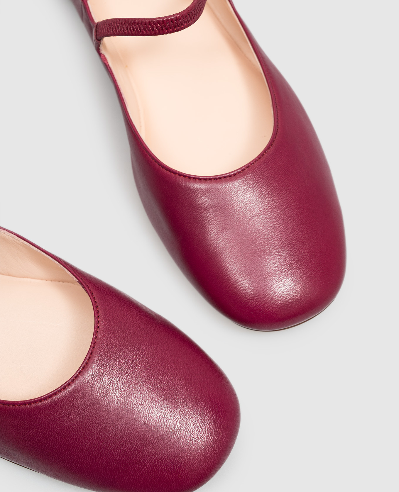 Pink leather ballet flats IRIS AGL 5