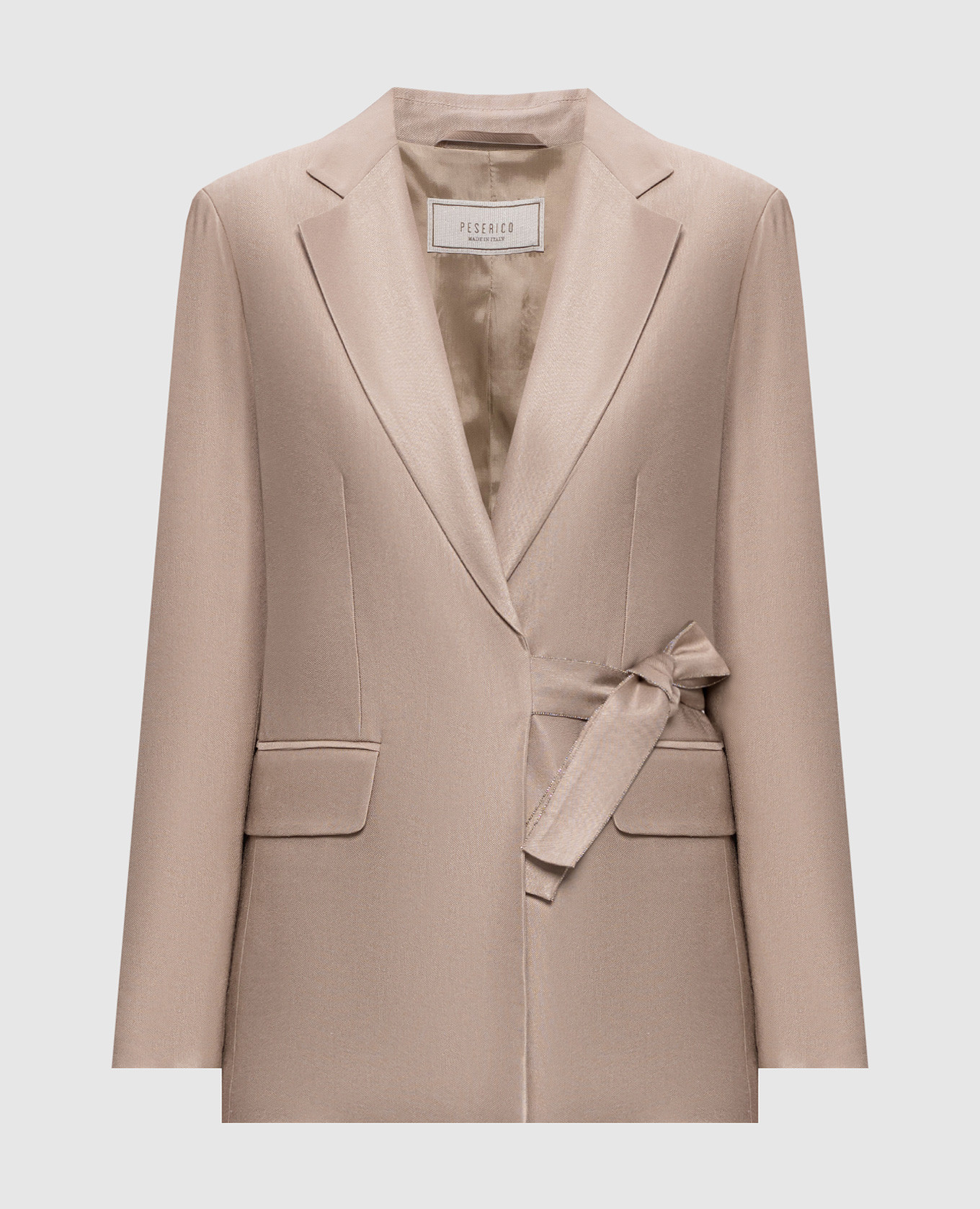 

Beige jacket with linen Peserico