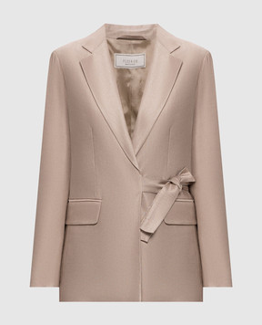 Peserico Beige jacket with linen S0122901921