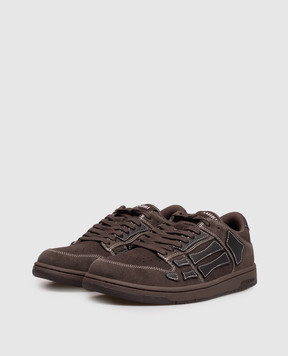 AMIRI Brown suede Skel Top sneakers AMSNSN1075