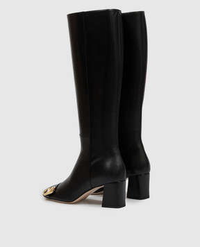 Valentino Black leather boots VLogo 9W2S0PT6KLD