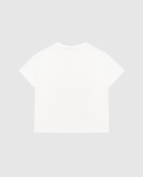 Dolce&Gabbana Children's white T-shirt with print L5JTNKG7Q2V26