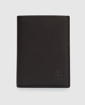 Brunello Cucinelli Brown leather passport cover MWZNBU436