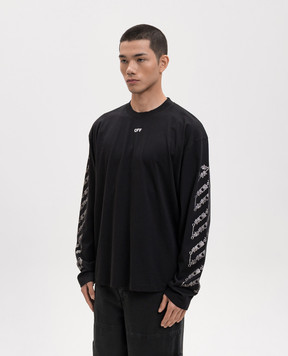 Off-White Black longsleeve Chain Arrow Diagonal 44MAB09CS26J001