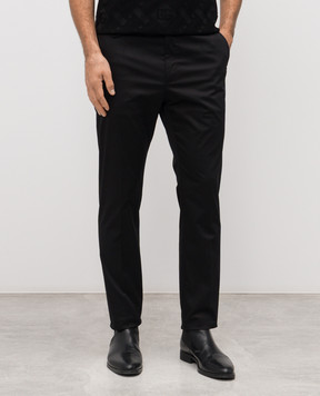 Dolce&Gabbana Black pants with logo GP19VTFUFJR