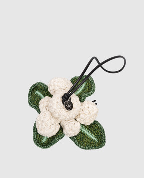 JW Anderson Knitted cauliflower-shaped bag charm AC0425FA0496