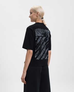 Off-White Black T-shirt with logo OWAA124F25JER008