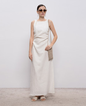 Faithfull Cera white linen dress FF4454WHT