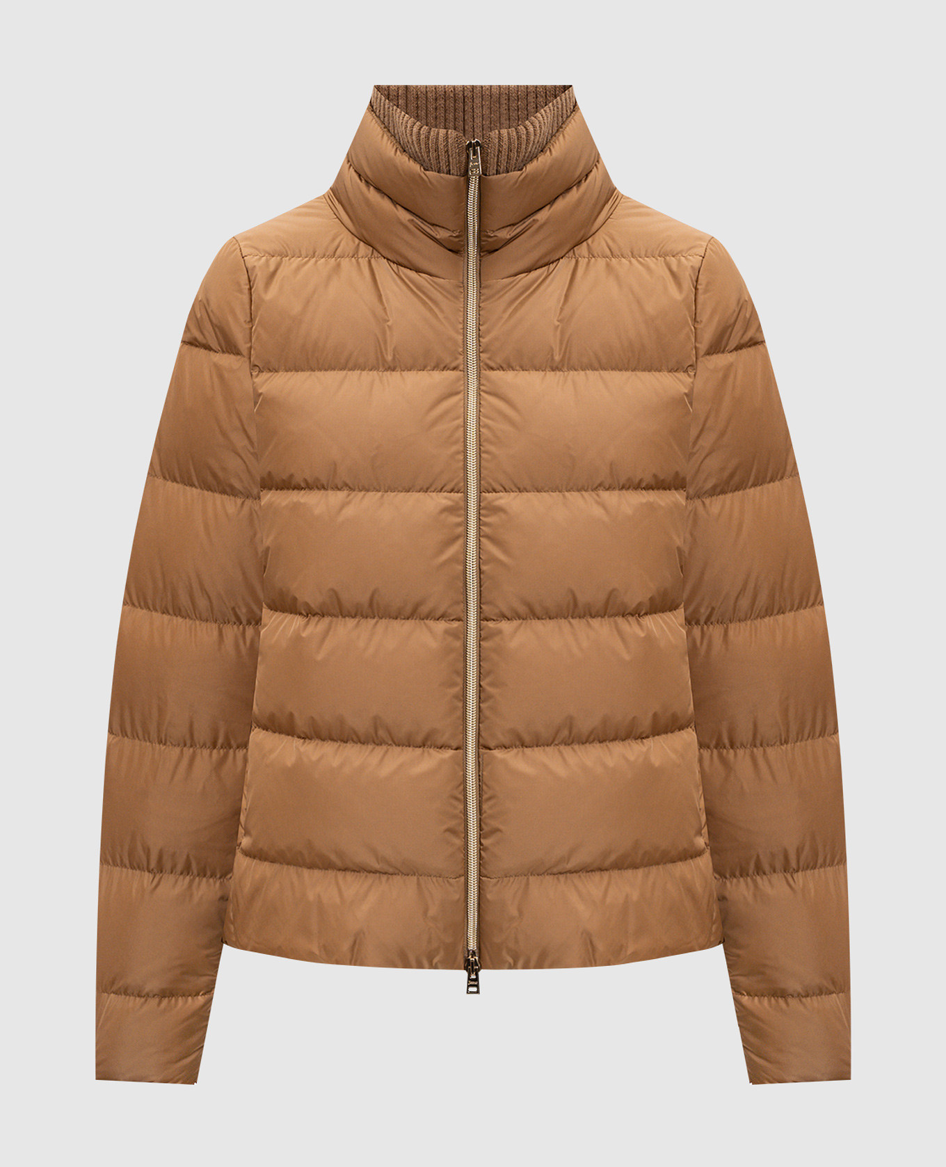 

Brown down jacket with logo Herno