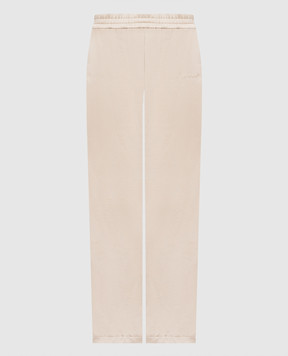 Off-White Beige sweatpants with lace 2FH00650B