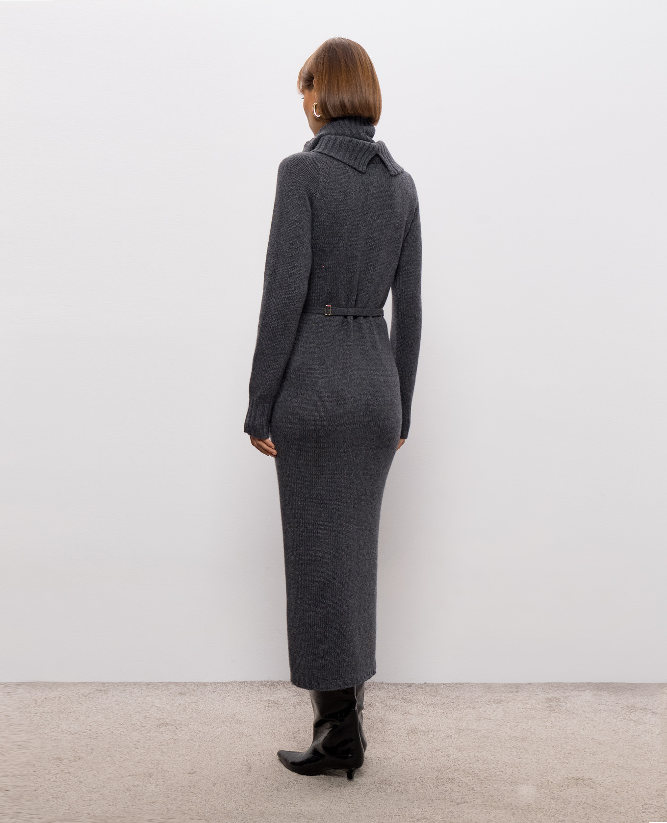 Gray dress with wool Twinset 3