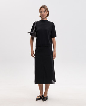 Jil Sander Black wool skirt J02MA0382J40356