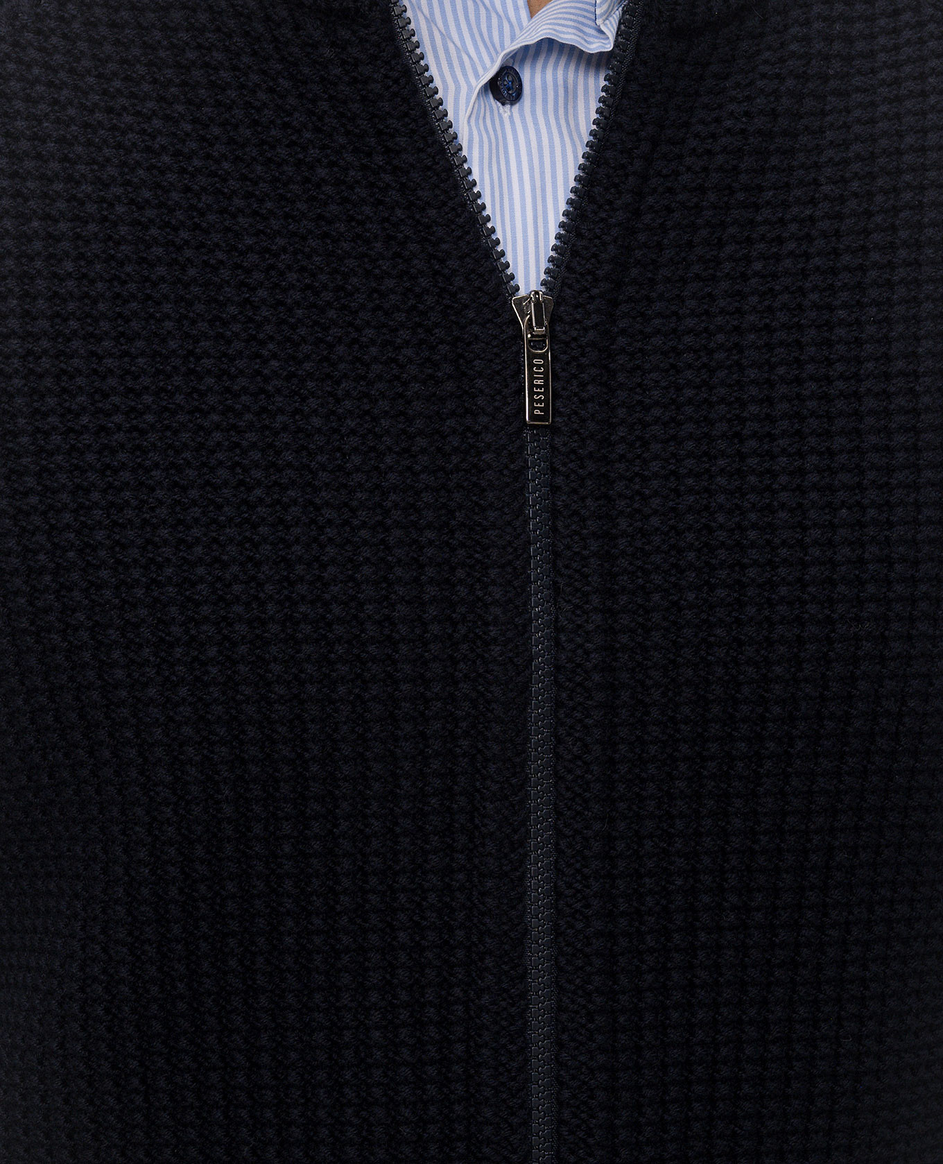 Blue wool cardigan Peserico 5