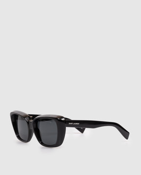 Saint Laurent Black sunglasses with logo print 862819Y9956