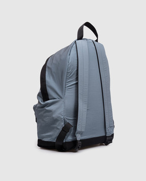 Stone Island Children's blue backpack with logo L1S169200003S0064