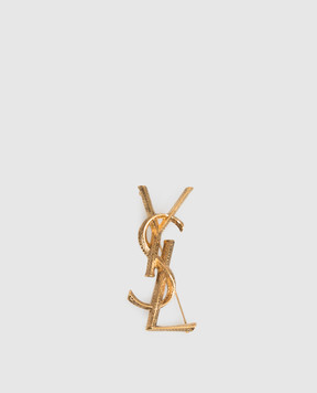 Saint Laurent CASSANDRE SNAKE gold brooch 700582Y1500