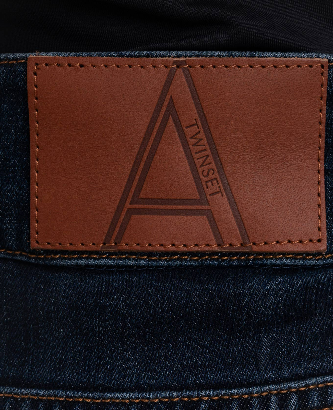 Blue flared jeans with patch Twinset 5
