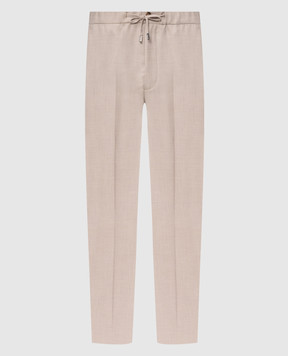 Enrico Mandelli Beige cashmere pants GYMP015607